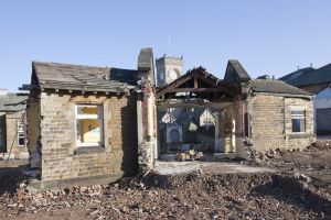 Male double aspect corridor demolition, October - November 2011